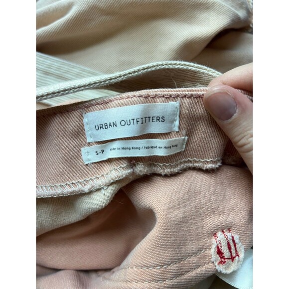 BDG Urban Outfitters Kirsten Denim Bib Overalls Womens Light Wash Distressed Rip - Picture 6 of 8